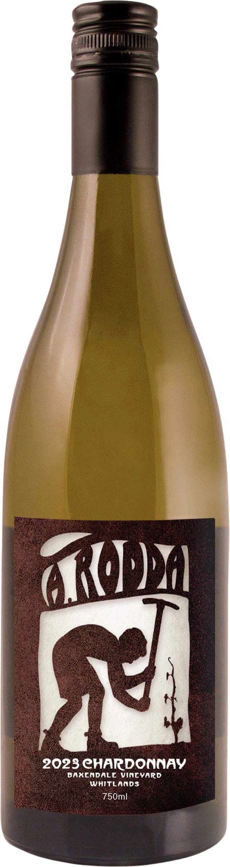 A. Rodda Wines Baxendale Vineyard Whitlands Chardonnay 2023 bottle — King Valley